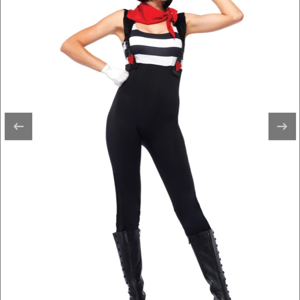 Women 2-piece marvelous mime costume.